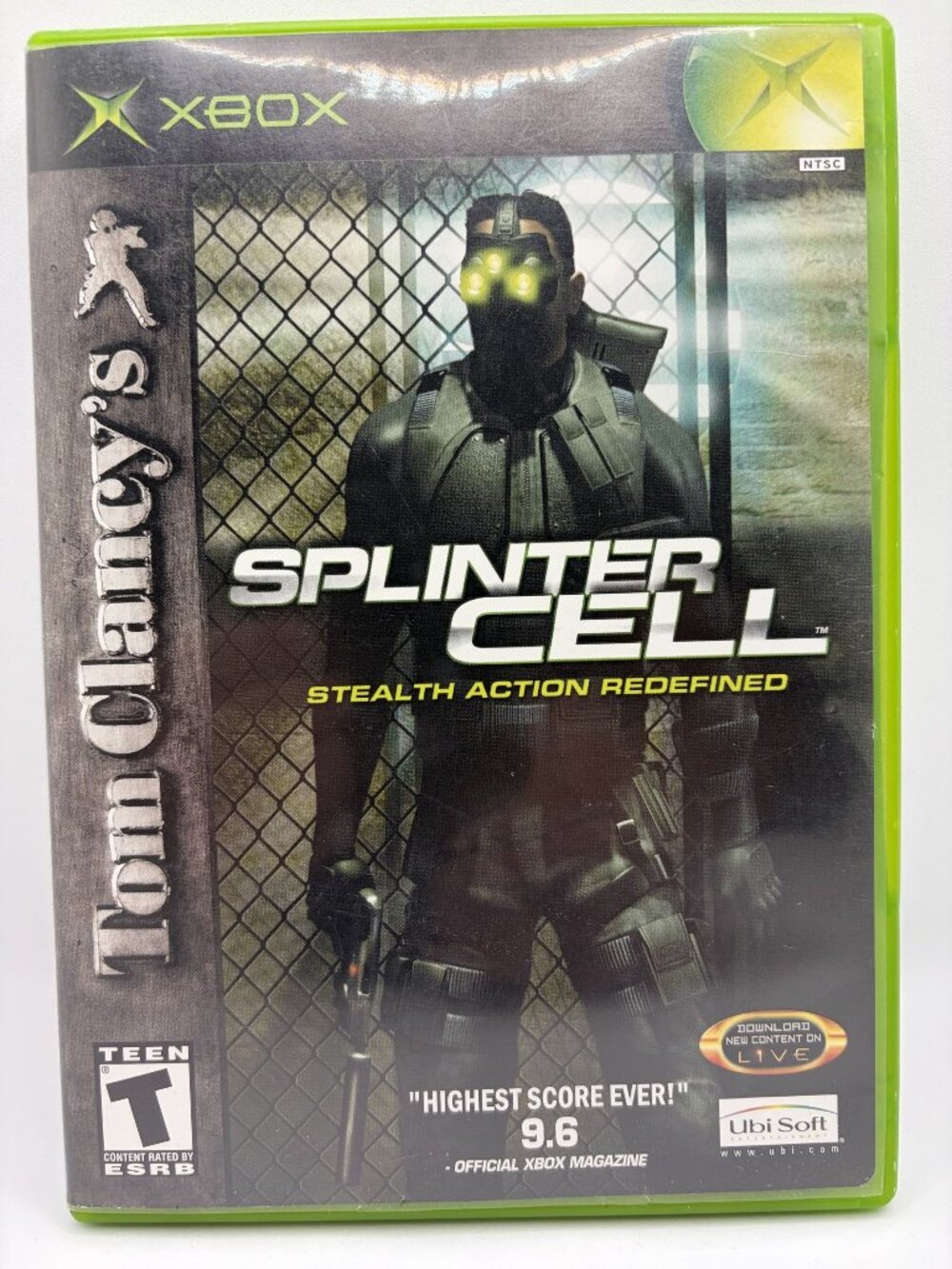 Tom Clancy's Splinter Cell Platinum Hits (Microsoft Xbox, 2002) CIB with clean d